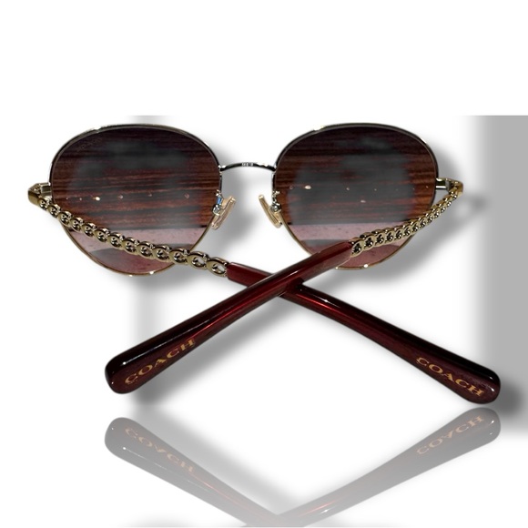 Coach HC7114 Signature Chain Oval Sunglasses full inclusion - Picture 3 of 9